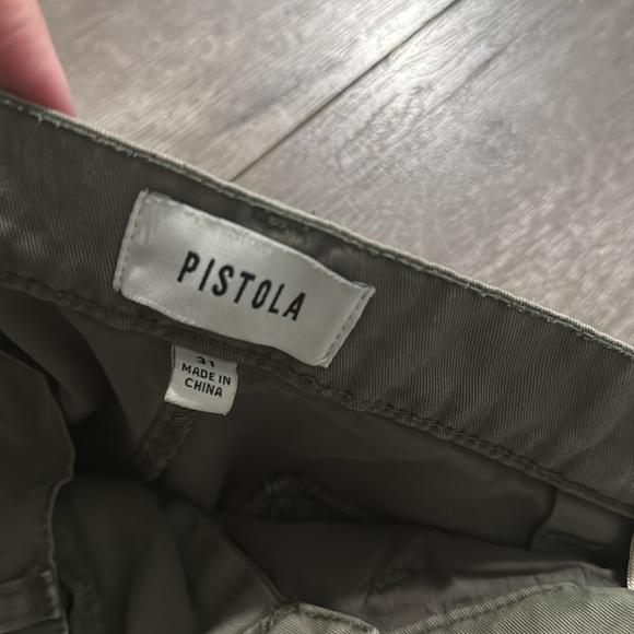 PISTOLA Ellery High Rise Wide Leg Trouser in Garden Green 31 - Picture 8 of 12